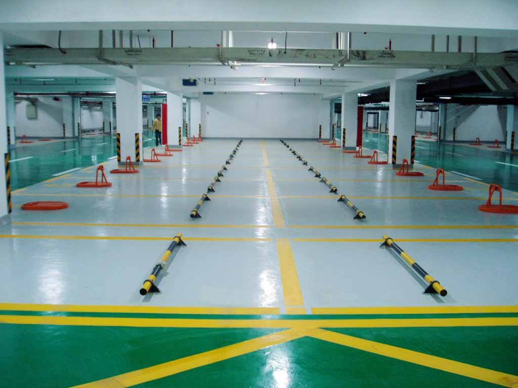青岛停车场车位划线厂家|地下车库划线厂家价格 